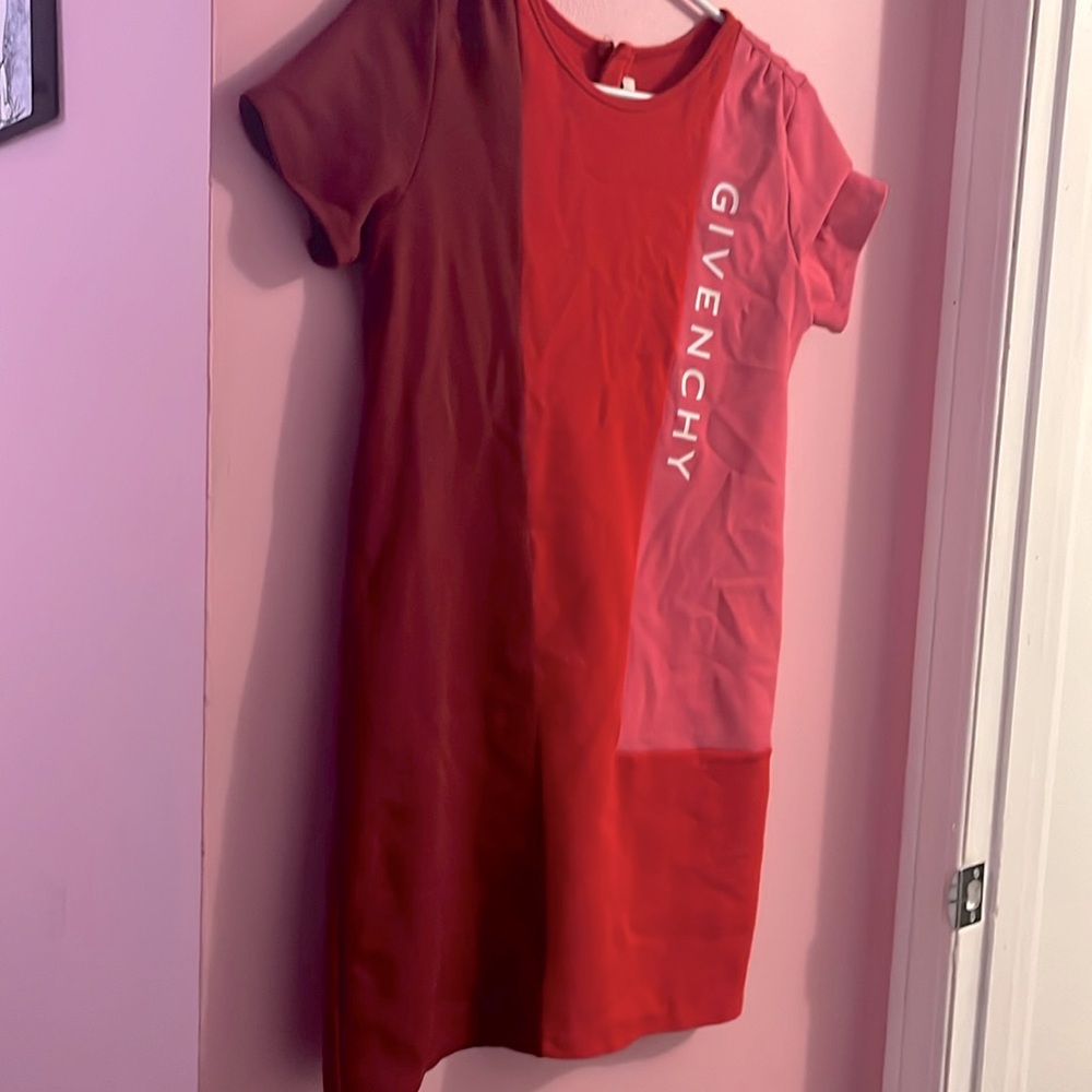 Red and Pink Givenchy Dress Size 12 (Kids)